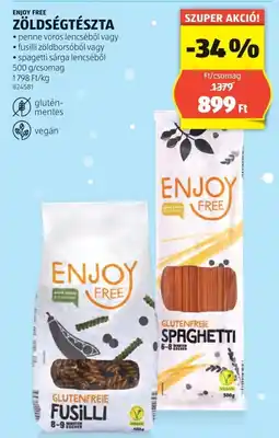 ALDI Enjoy Free zöldségtészta ajánlat