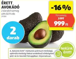 ALDI Érett avokádó ajánlat