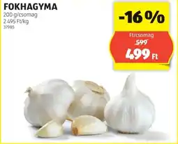 ALDI Fokhagyma ajánlat