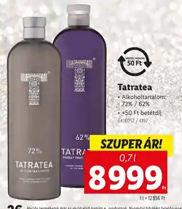 Lidl Tatratea ajánlat