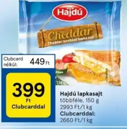 Tesco Hajdú lapkasajt ajánlat