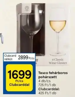 Tesco Tesco fehérboros pohárszett ajánlat