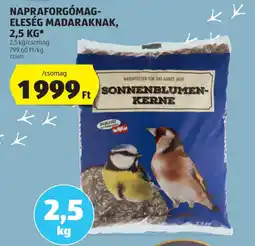 Napraforgómag- eleség madaraknak,