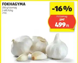 ALDI Fokhagyma ajánlat