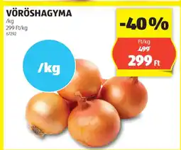 ALDI Vöröshagyma ajánlat