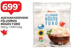 Auchan Auchan Kedvenc félzsíros rögös túró ajánlat