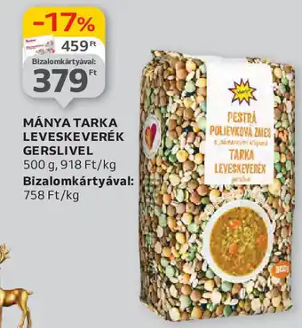 Auchan Mánya tarka leveskeverék gerslivel ajánlat