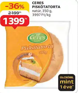 Auchan Ceres piskótatorta ajánlat