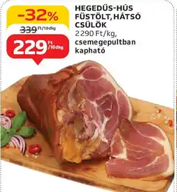 Auchan Hegedűs-hús füstölt, hátsó csülök ajánlat