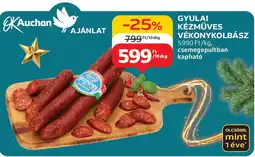 Auchan Gyulai kézműves vékonykolbász ajánlat