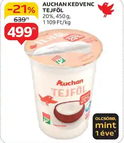 Auchan Auchan Kedvenc tejföl ajánlat
