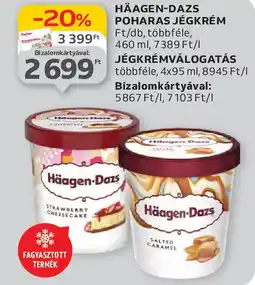 Auchan Häagen-Dazs poharas jégkrém ajánlat
