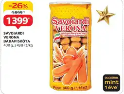 Auchan Savoiardi verona babapiskóta ajánlat