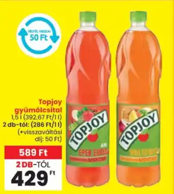 Spar Topjoy gyümölcsital ajánlat