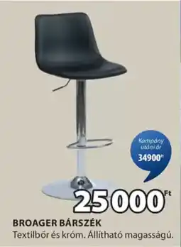 JYSK Broager bárszék ajánlat