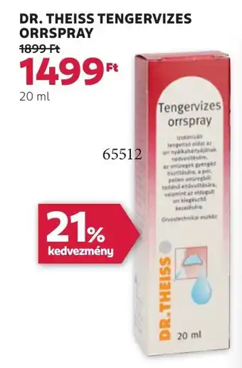 Rossmann Dr. Theiss tengervizes ajánlat