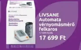 Benu Gyógyszertárak Livsane Automata vérnyomásmérő felkaros ajánlat