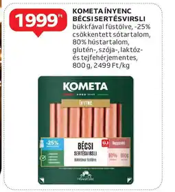 Auchan Kometa ínyenc bécsi sertésvirsli ajánlat
