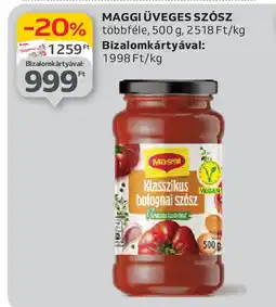 Auchan Maggi üveges szósz ajánlat