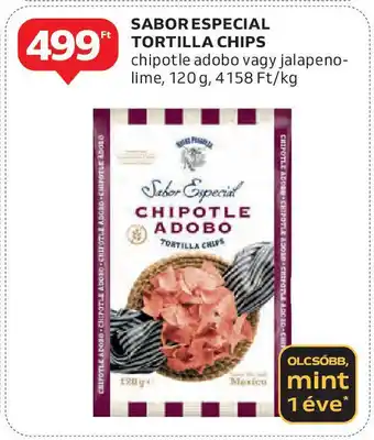 Auchan SABOR ESPECIAL TORTILLA CHIPS ajánlat