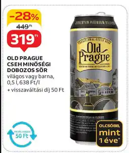 Old prague cseh minőségi dobozos sör