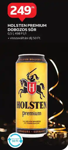 Auchan Holsten premium dobozos sör ajánlat