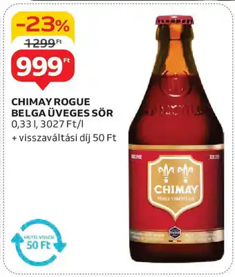 Auchan Chimay rogue belga üveges sör ajánlat