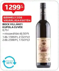 Bock villányi kupola cuvée