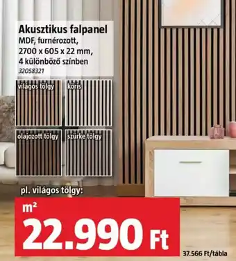 Bauhaus Akusztikus falpanel ajánlat