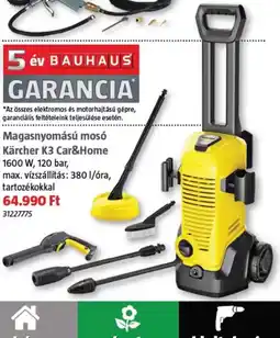 Bauhaus Magasnyomású mosó Kärcher K3 Car&Home ajánlat