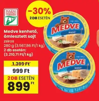 Spar Medve kenhető, ömlesztett sajt ajánlat