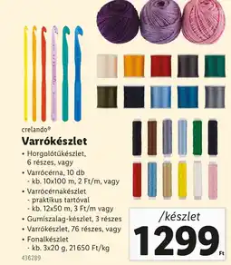 Lidl Crelando Varrókészlet ajánlat