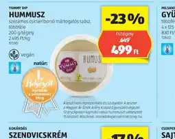 ALDI Yummy Dip Hummusz ajánlat