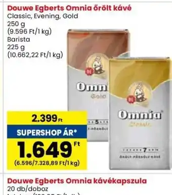 Spar Douwe Egberts Omnia őrölt kávé ajánlat