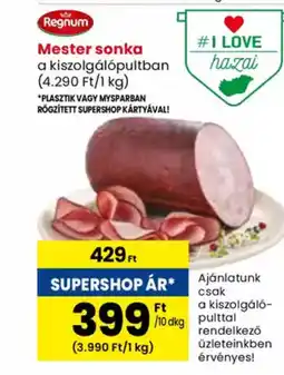 Spar Regnum Mester sonka ajánlat