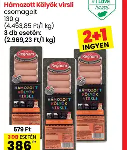 Spar Regnum Hámozott Kölyök virsli ajánlat