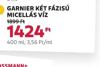 Rossmann Garnier Két Fázisú Micellás Víz ajánlat