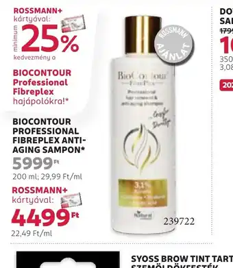 Rossmann Biocontour Professional Fibreplex Anti-Aging Sampon ajánlat