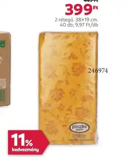 Rossmann Piszke Pretty Textil hatású papírszalvéta ajánlat