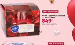 Rossmann Aura Sensual Flowers Illatgyertya ajánlat