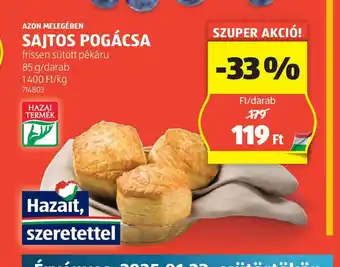 ALDI Sajtos Pogácsa ajánlat