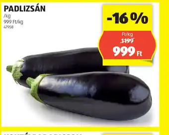 ALDI Padlizsán ajánlat