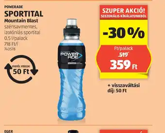 ALDI Powerade Sportital Mountain Blast ajánlat