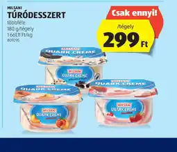 ALDI Milkani Túrdesszert ajánlat