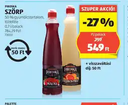 ALDI Piroska Szörp ajánlat