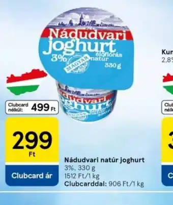 Tesco Nádudvari natúr joghurt ajánlat