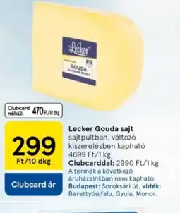 Tesco Lecker Gouda sajt ajánlat