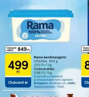 Tesco Rama kendőmargarin ajánlat