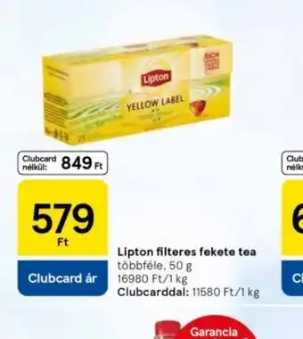 Tesco Lipton Riteres fekete tea ajánlat