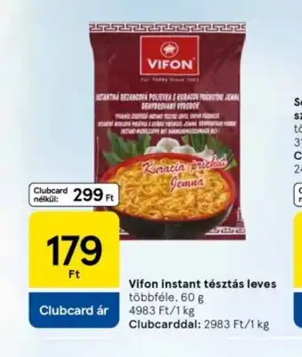 Tesco Vifon Instant Tészta Leves ajánlat